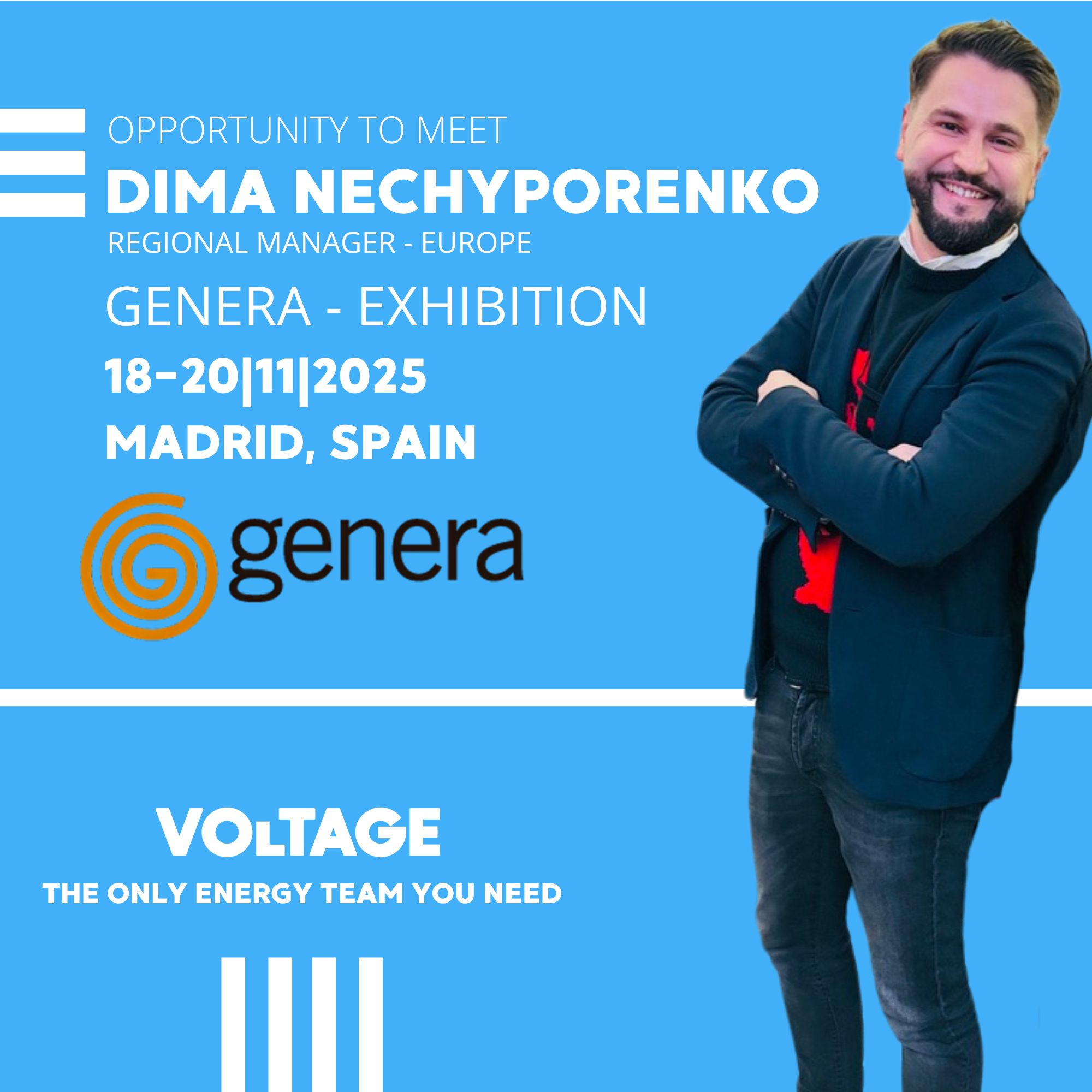 Voltage Group is attending GENERA 2025 — the International Energy and Environment Fair in Madrid, Spain.
